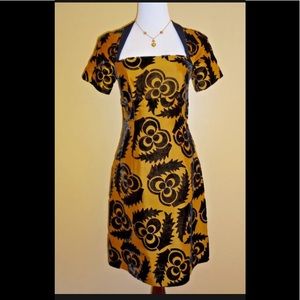 prada silk velvet jacquard dress